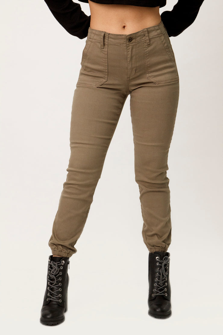 Mid Rise Jogger Cargo Pants
