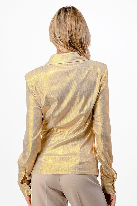 Monki Button Front Shirt In Pastel Swirl Print Plisse-Multi for Women